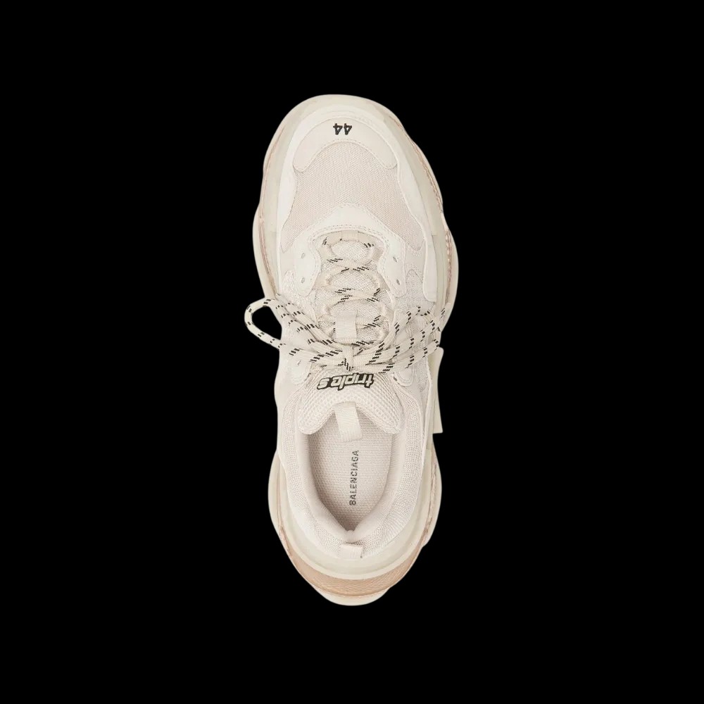 Balenciaga Triple S Clear Sole Sneaker In White - HypeFly India View 5