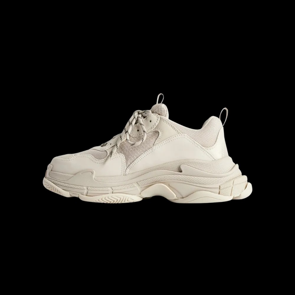 Balenciaga Triple S Tape Sneaker In Beige - HypeFly India View 3