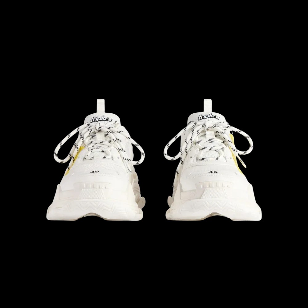 Balenciaga Triple S Tape Sneaker In White - HypeFly India View 3