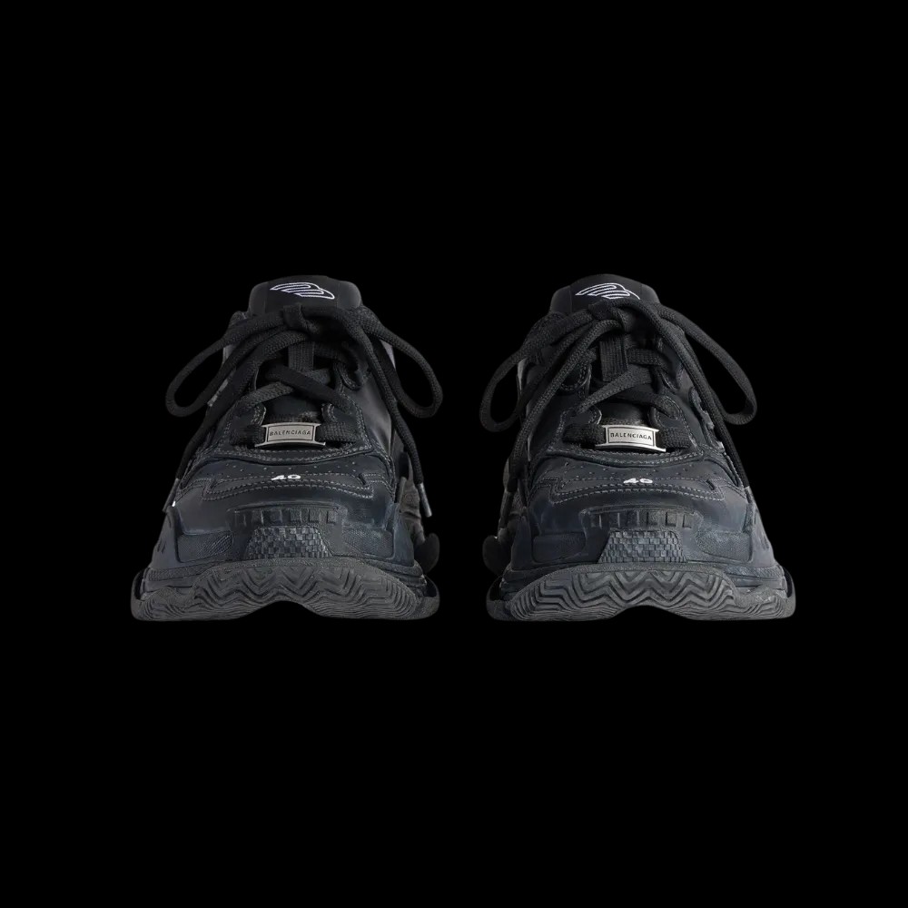 Balenciaga Triple S Sporty Sneaker In Black - HypeFly India View 2