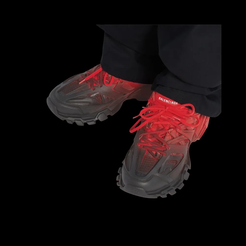 Balenciaga Track Gradient Sneaker In Red - HypeFly India View 5