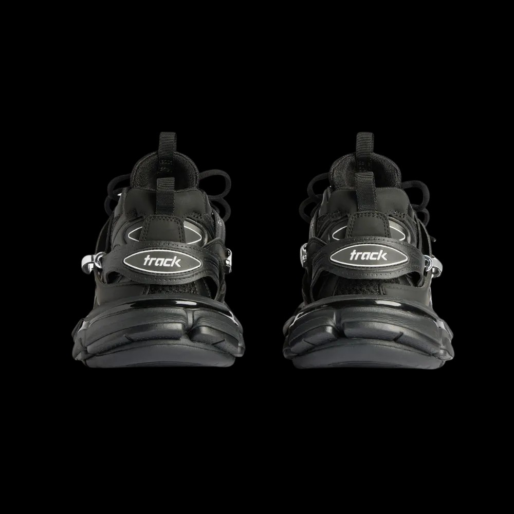 Balenciaga Track Piercing Sneaker In Black - HypeFly India View 2