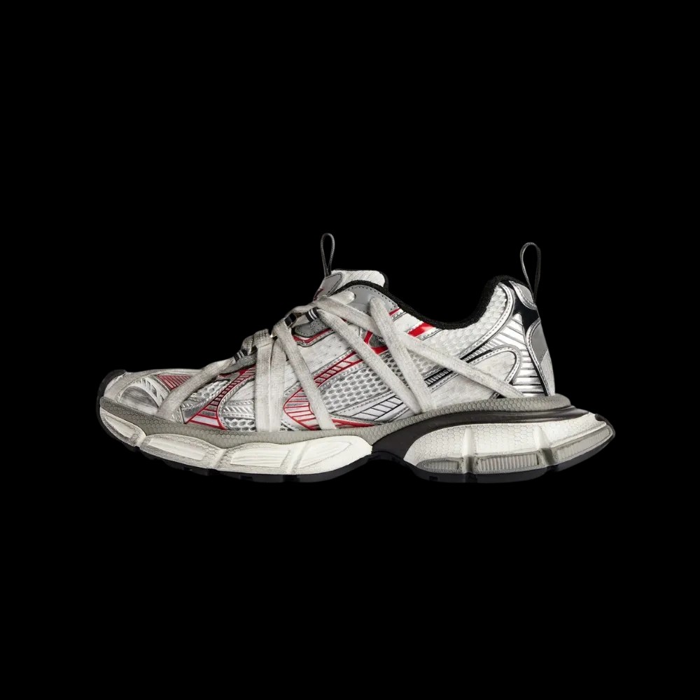 Balenciaga 3XL Extreme Laces B Sneaker In Silver - HypeFly India View 3