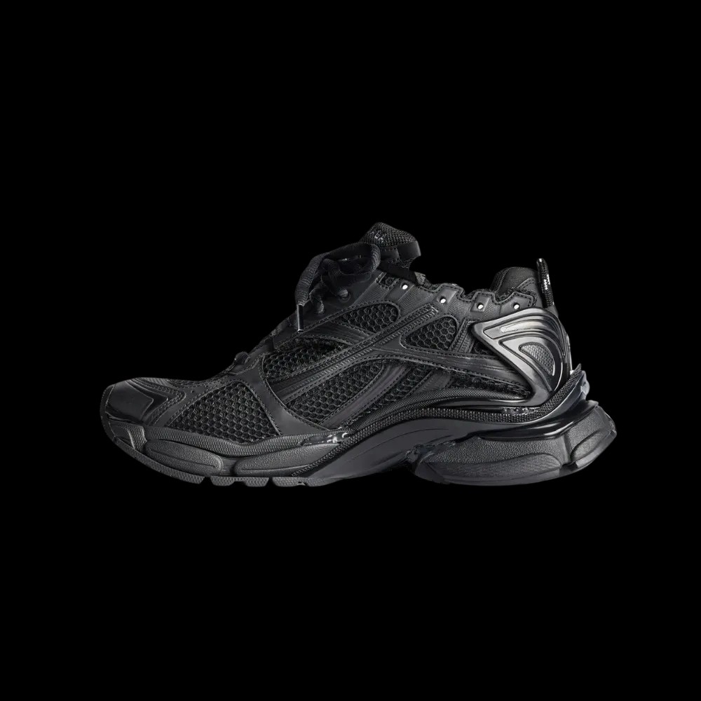 Balenciaga Runner Sneaker In Black - HypeFly India View 3