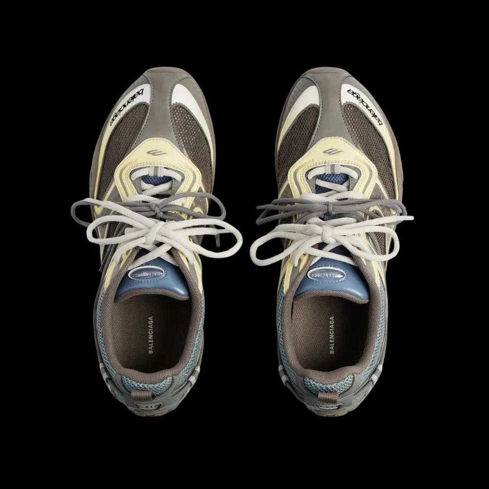 Balenciaga Radar Gradient Lines Sneaker In Brown - HypeFly India View 2