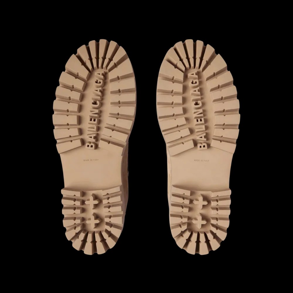 Balenciaga Combat Strike Low Boot In Sand - HypeFly India View 3