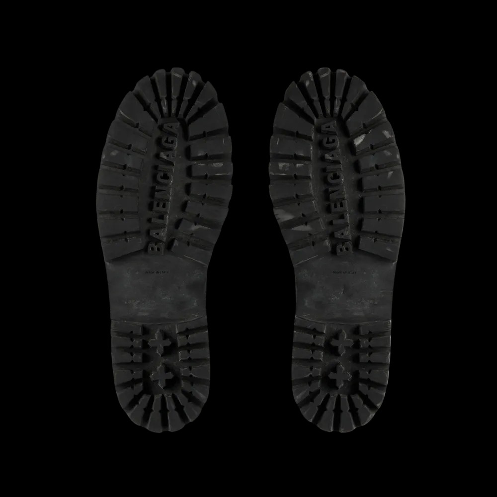 Balenciaga NBA Collaboration Combat Strike Boot in Black - HypeFly India View 3