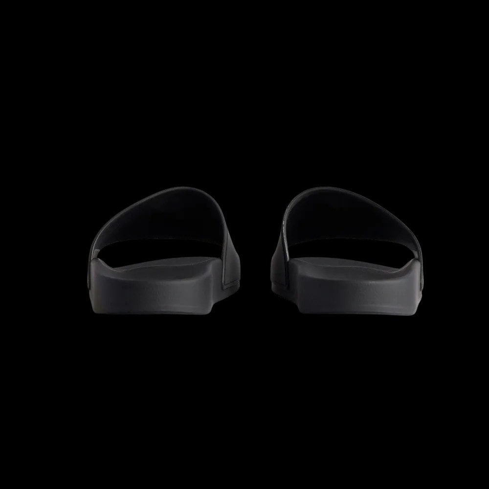 Balenciaga Pool Slide Sandal In Black and Yellow - HypeFly India View 4