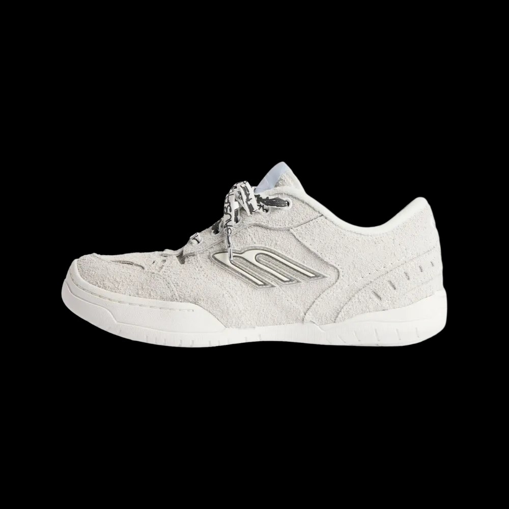 Balenciaga Hamptons Suede Sneaker In Off White - HypeFly India View 3