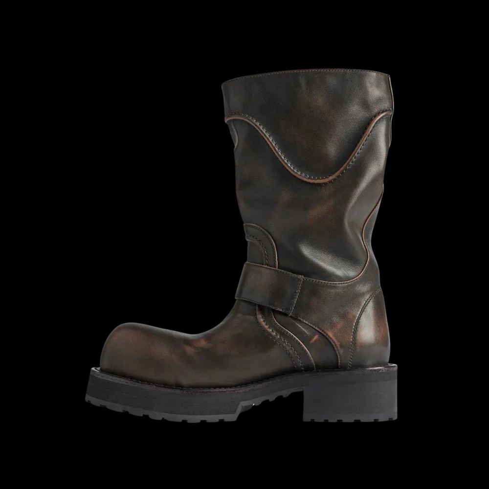Balenciaga Venom Boot In Brown - HypeFly India View 3