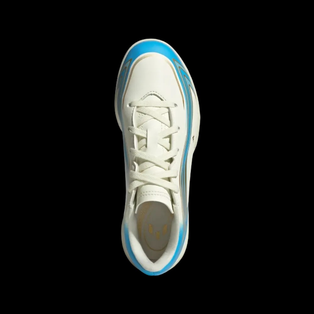 Adidas F50 Messi Club Turf Soccer Cleats Kids Semi Blue Burst - HypeFly India View 2