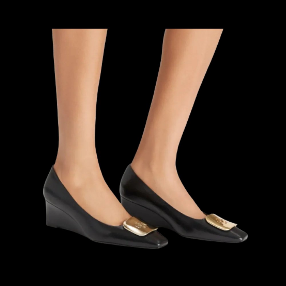 Tory Burch Georgia Wedge Perfect Black - HypeFly India View 3