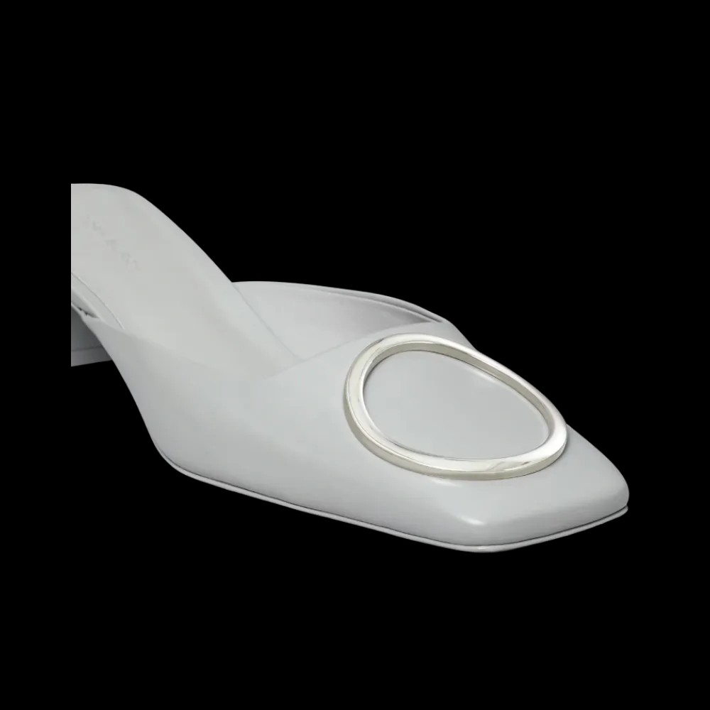 Tory Burch Ring Heeled Mule Loutre Gray - HypeFly India View 3
