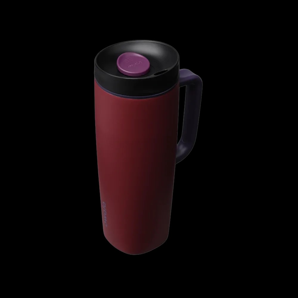 Owala Smoothsip-Slider-With-Handle 24oz "Burgundy Bay" - HypeFly India View 2