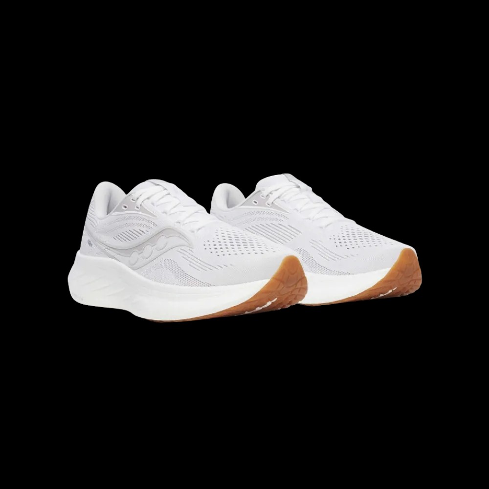 Saucony Ride 18 White | Gum - HypeFly India View 5