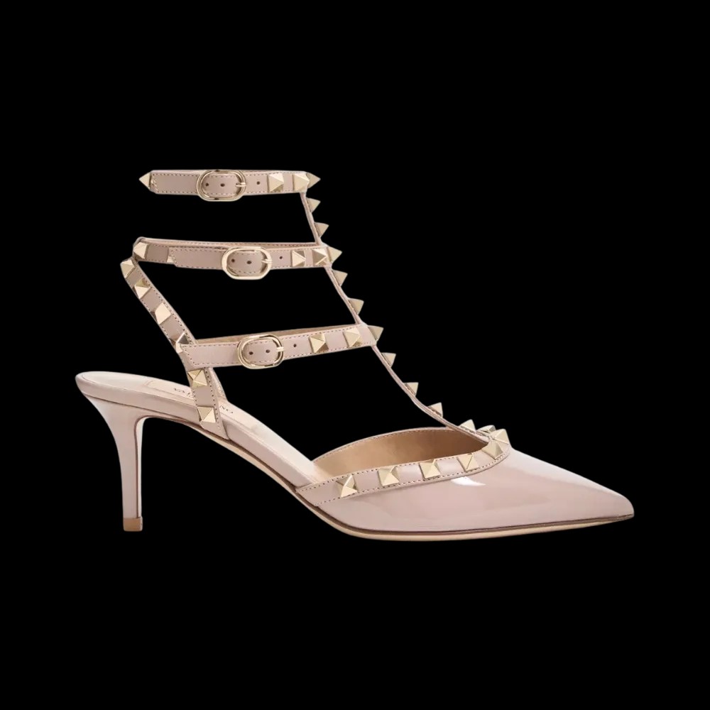 Valentino Rockstud Caged Pump 65mm Poudre - HypeFly India View 1