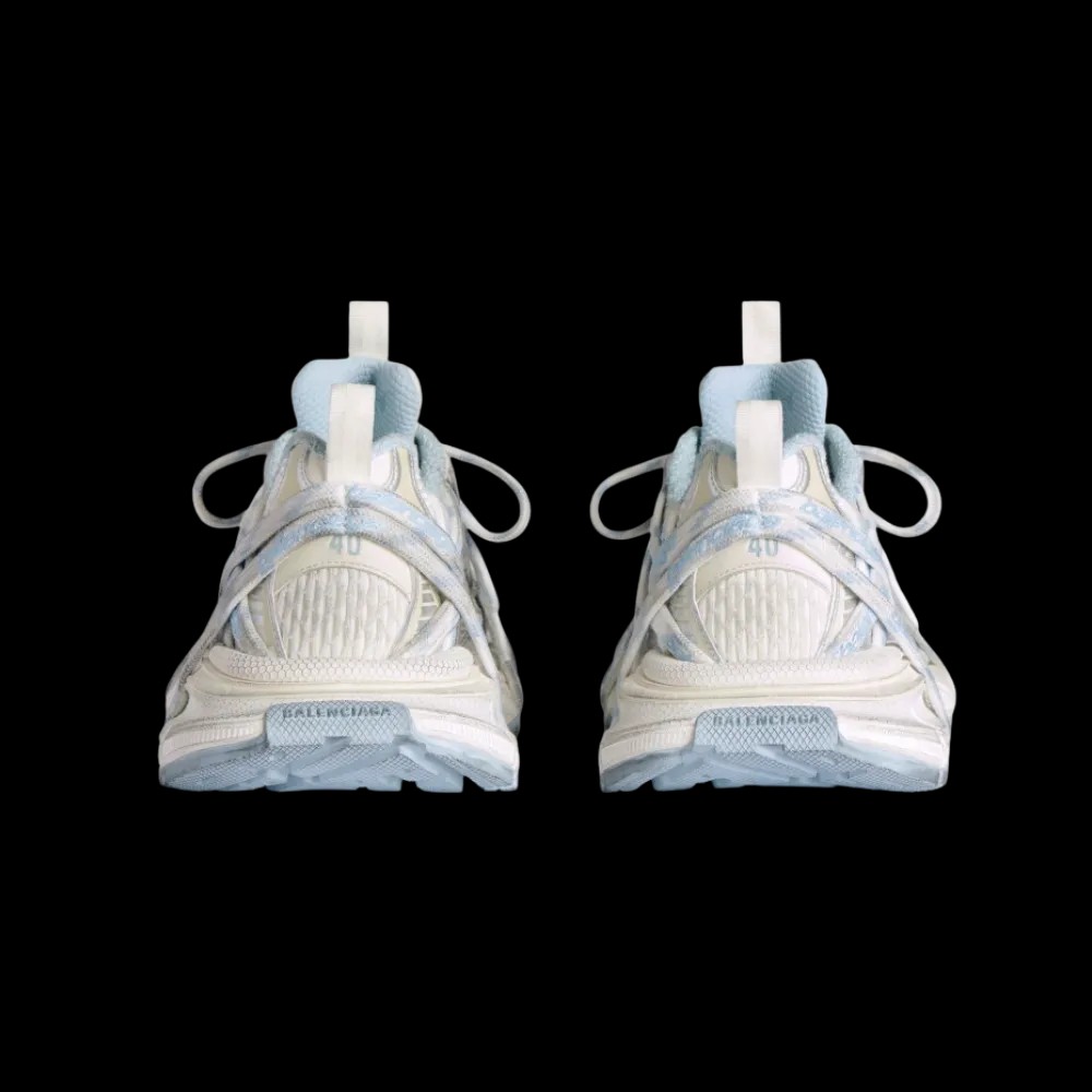 Balenciaga 3XL Extreme Laces Logo Sneaker In White - HypeFly India View 2