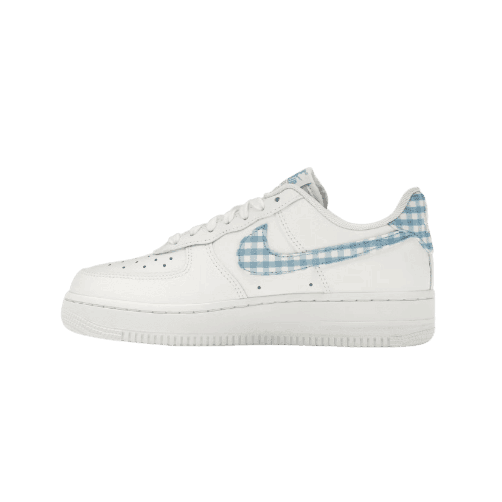 Nike Air Force 1 Low '07 Essential White University Blue Gingham - HypeFly India View 2