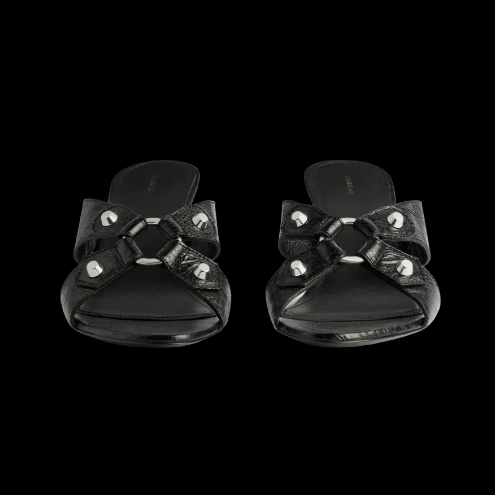 Balenciaga City Sandal In Black - HypeFly India View 2