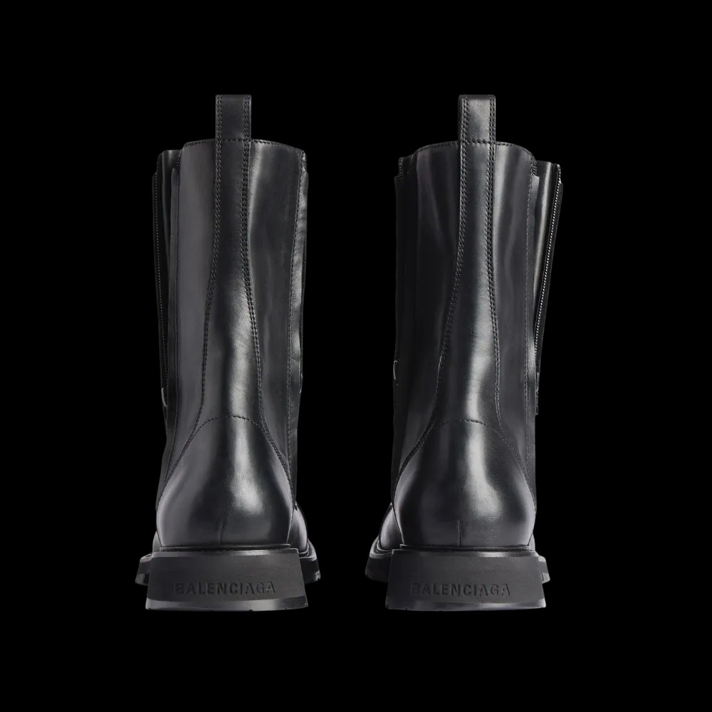 Balenciaga Truck Lace-Up Boot In Black - HypeFly India View 4