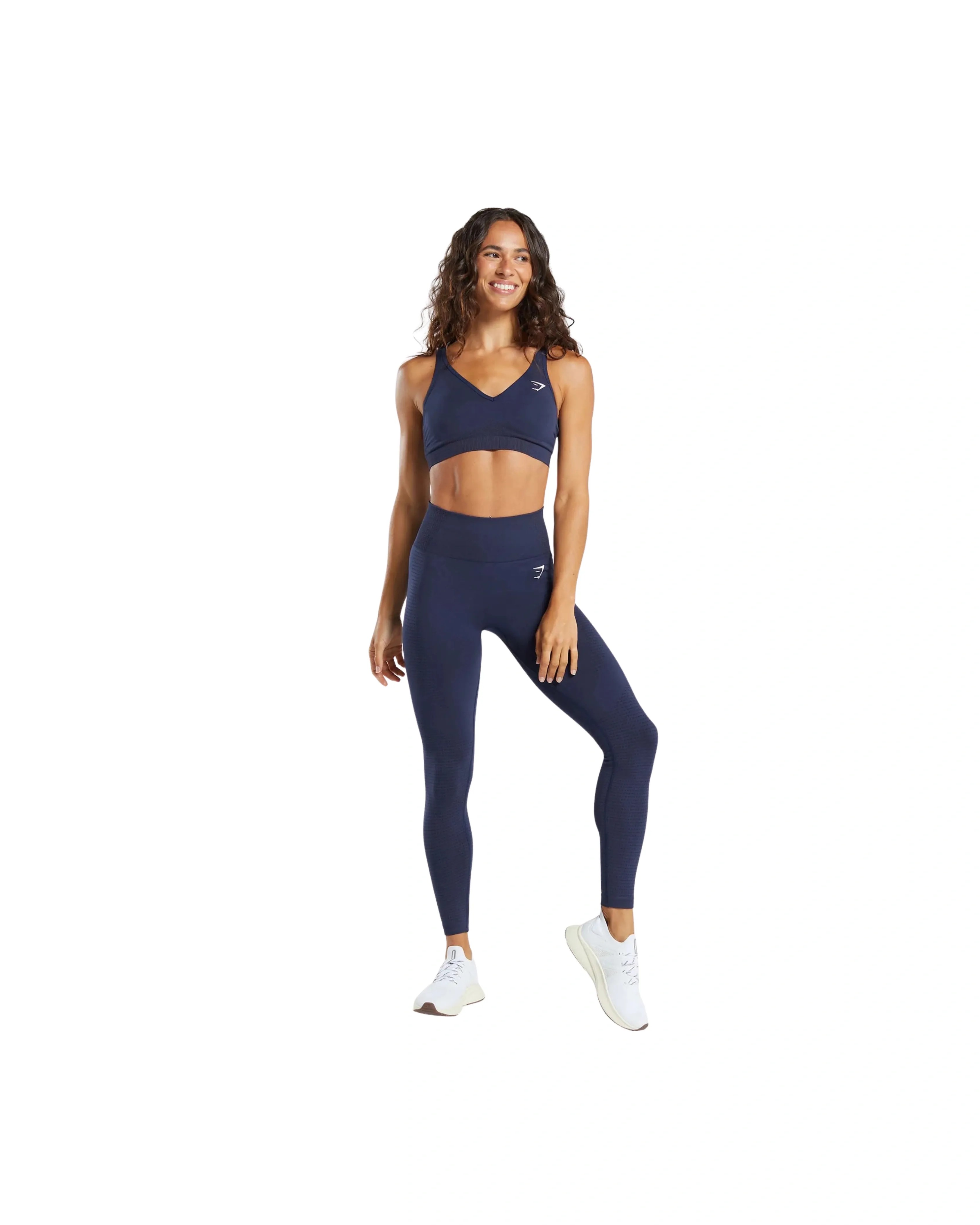Gymshark Vital Leggings Regular Heavy Blue Marl - HypeFly India View 4