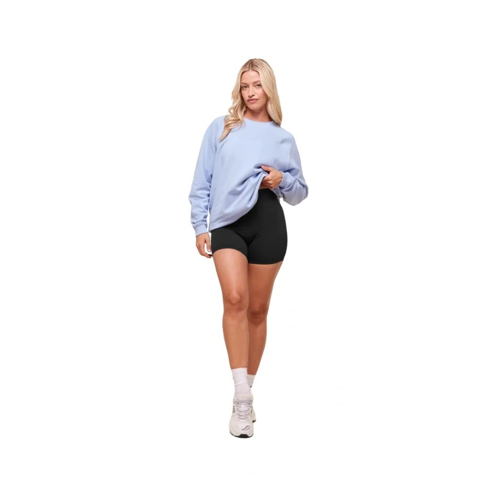 Gymshark Training Oversized Fleece Sweatshirt Peri Blue - HypeFly India View 5