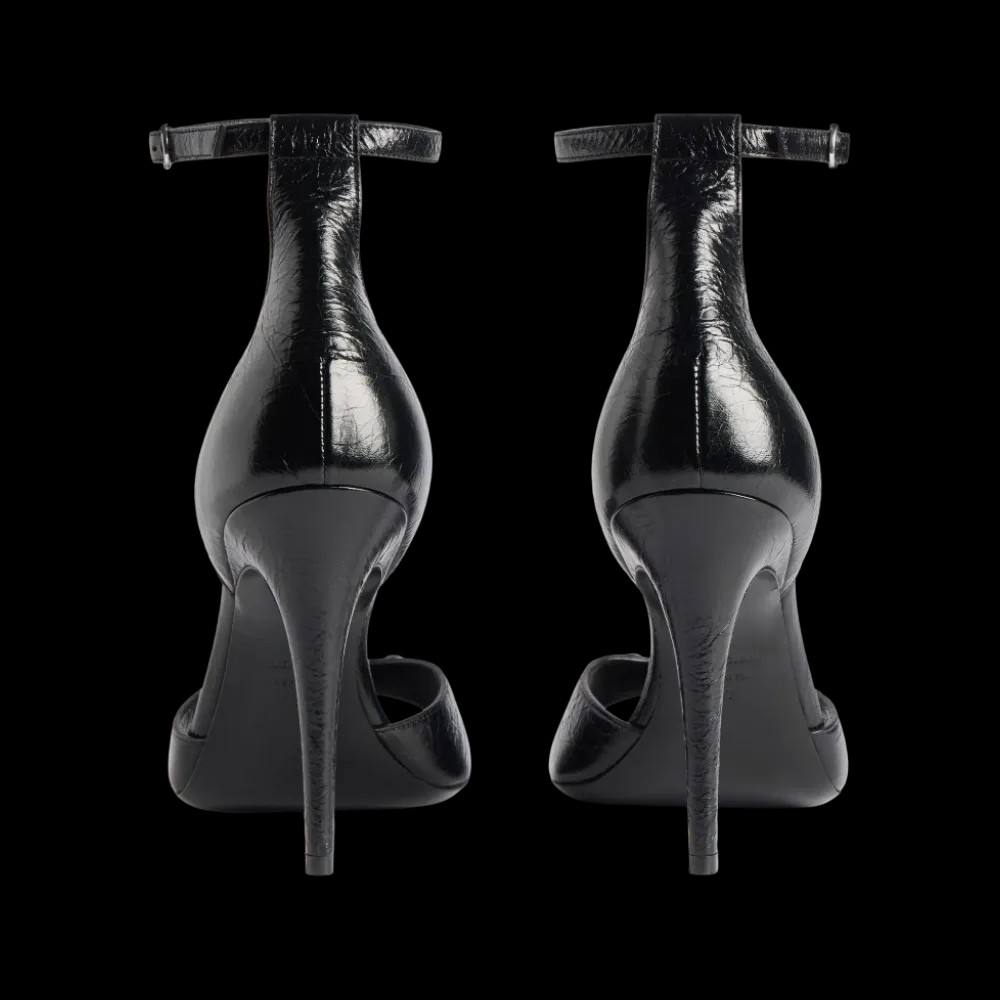 Balenciaga City Uptown Sandal In Black - HypeFly India View 2