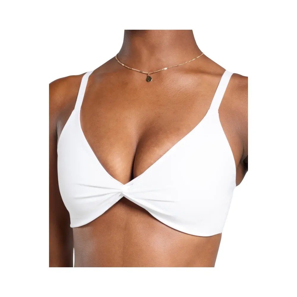Gymshark Twist Front Bralette - Light Support White - HypeFly India View 5