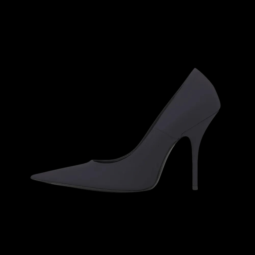 Balenciaga Knife Pump In Black - HypeFly India View 3