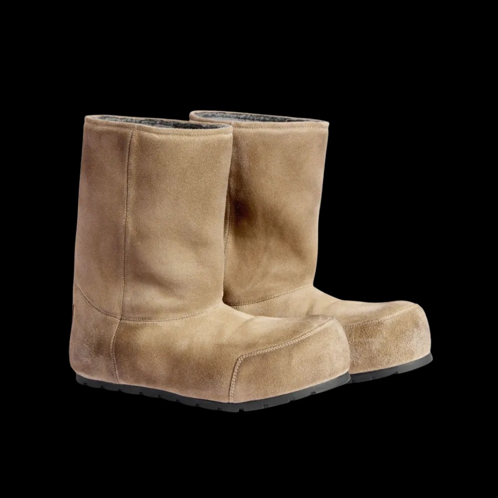 Balenciaga Dumbo Bootie In Beige - HypeFly India View 5