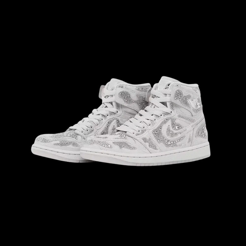 Swarovski x Air Jordan 1 High OG 'Vast Grey' - HypeFly India View 4
