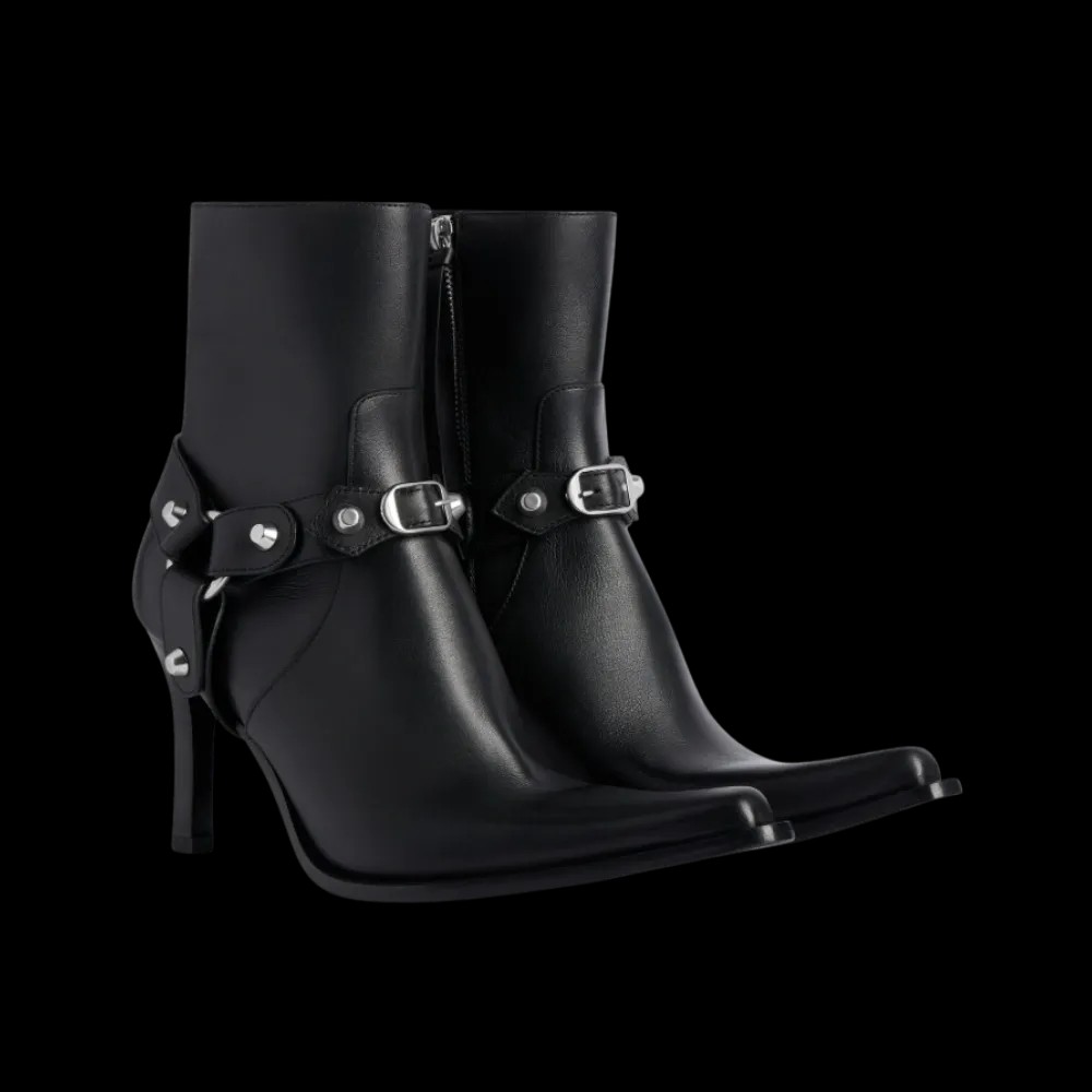 Balenciaga City Bootie With Harness In Black - HypeFly India View 5