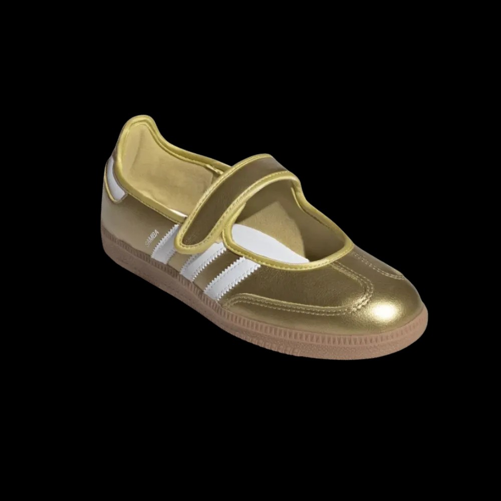 Adidas Samba Jane Shoes Gold Metallic - HypeFly India View 5