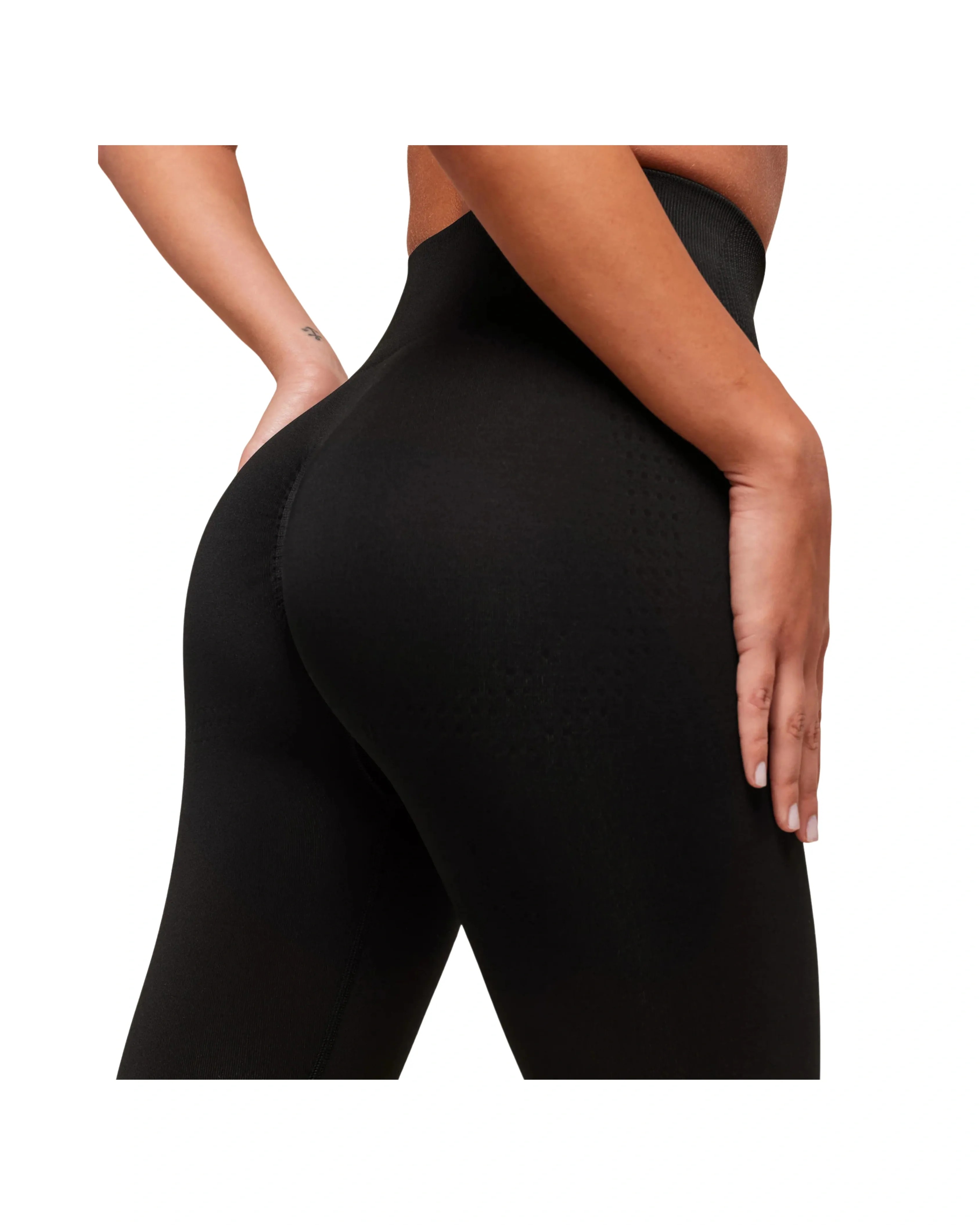 Gymshark Vital Soft Legging Regular Black - HypeFly India View 4