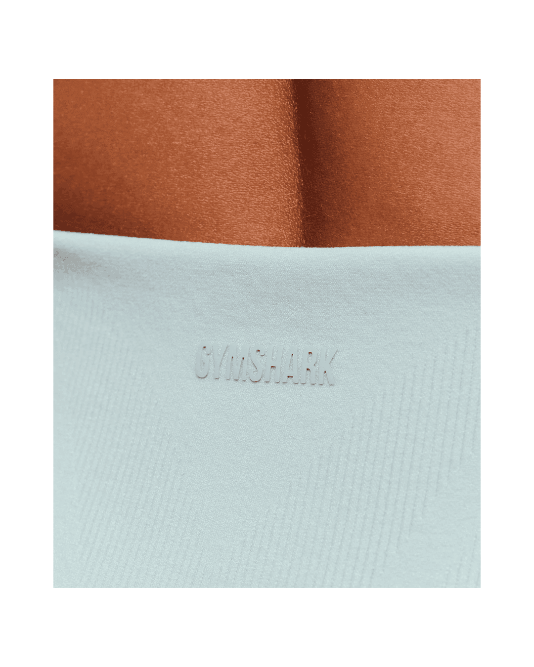 Gymshark Everywear Warp Knit Flare Leggings slim fit Frost Blue - HypeFly India View 4