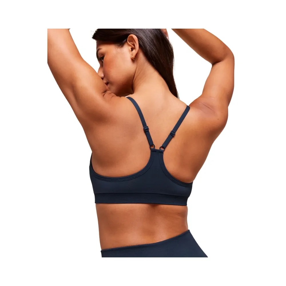 Gymshark Everyday Seamless Racerback Sports Bra - Light Support Navy - HypeFly India View 2