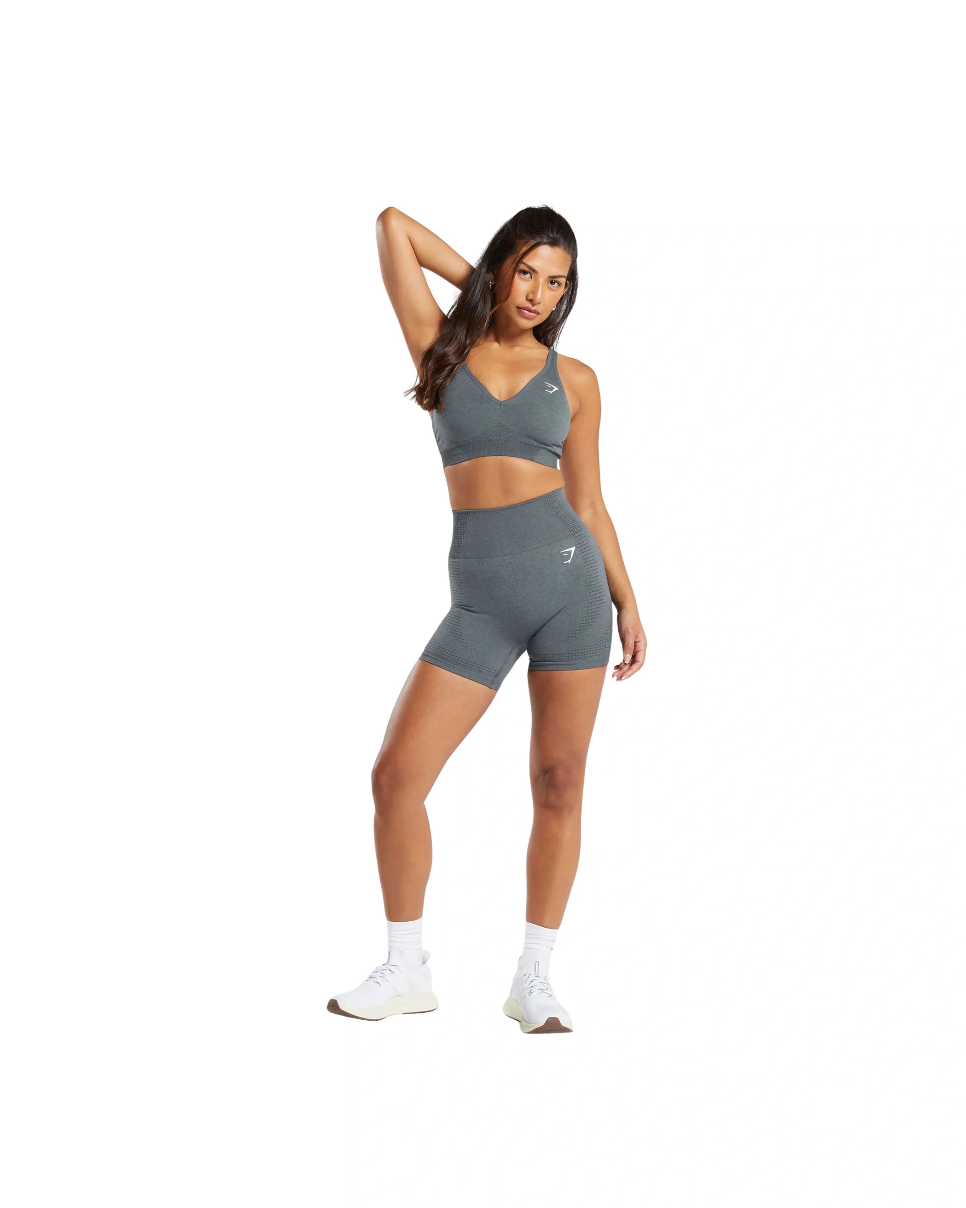 Gymshark Vital Shorts Strong Grey Marl - HypeFly India View 4