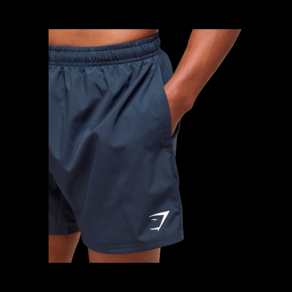 Gymshark Arrival 5" Shorts Navy - HypeFly India View 2
