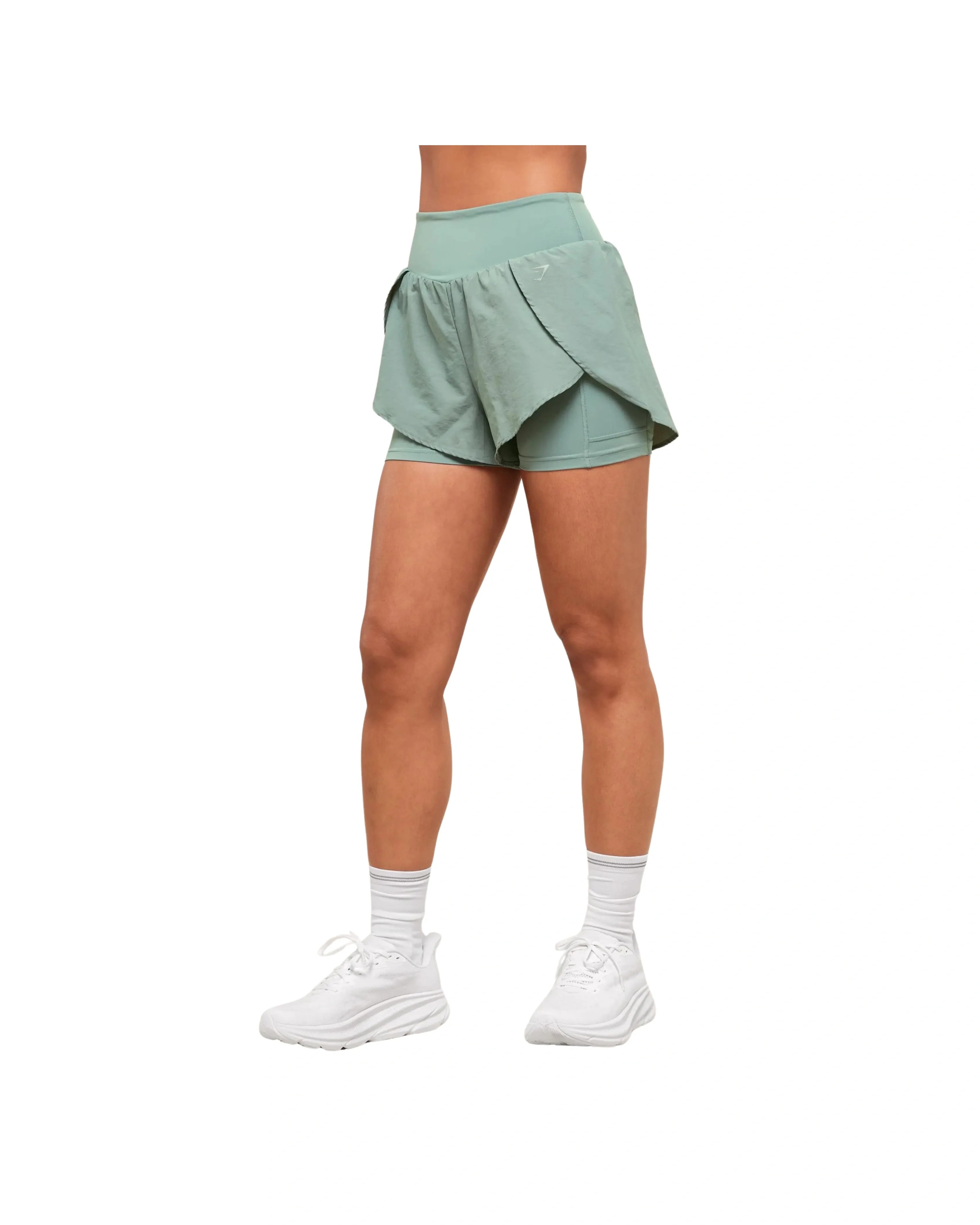 Gymshark Running 2-in-1 Shorts Celeste Blue - HypeFly India View 3
