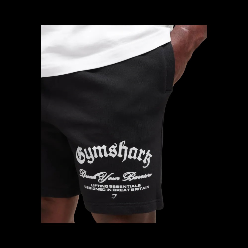 Gymshark Break Your Barriers Shorts Oversized Black - HypeFly India View 4