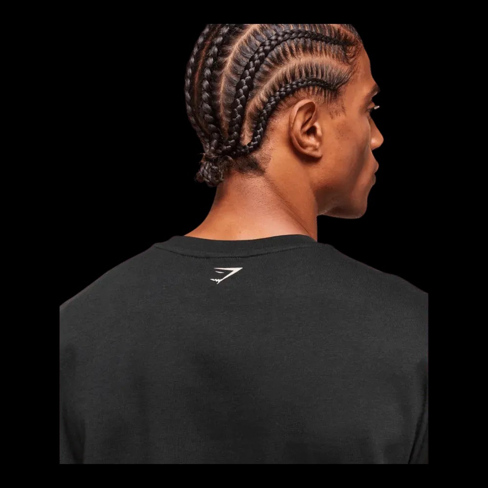 Gymshark Lion Graphic T-Shirt Extreme Oversized Fit Black - HypeFly India View 5