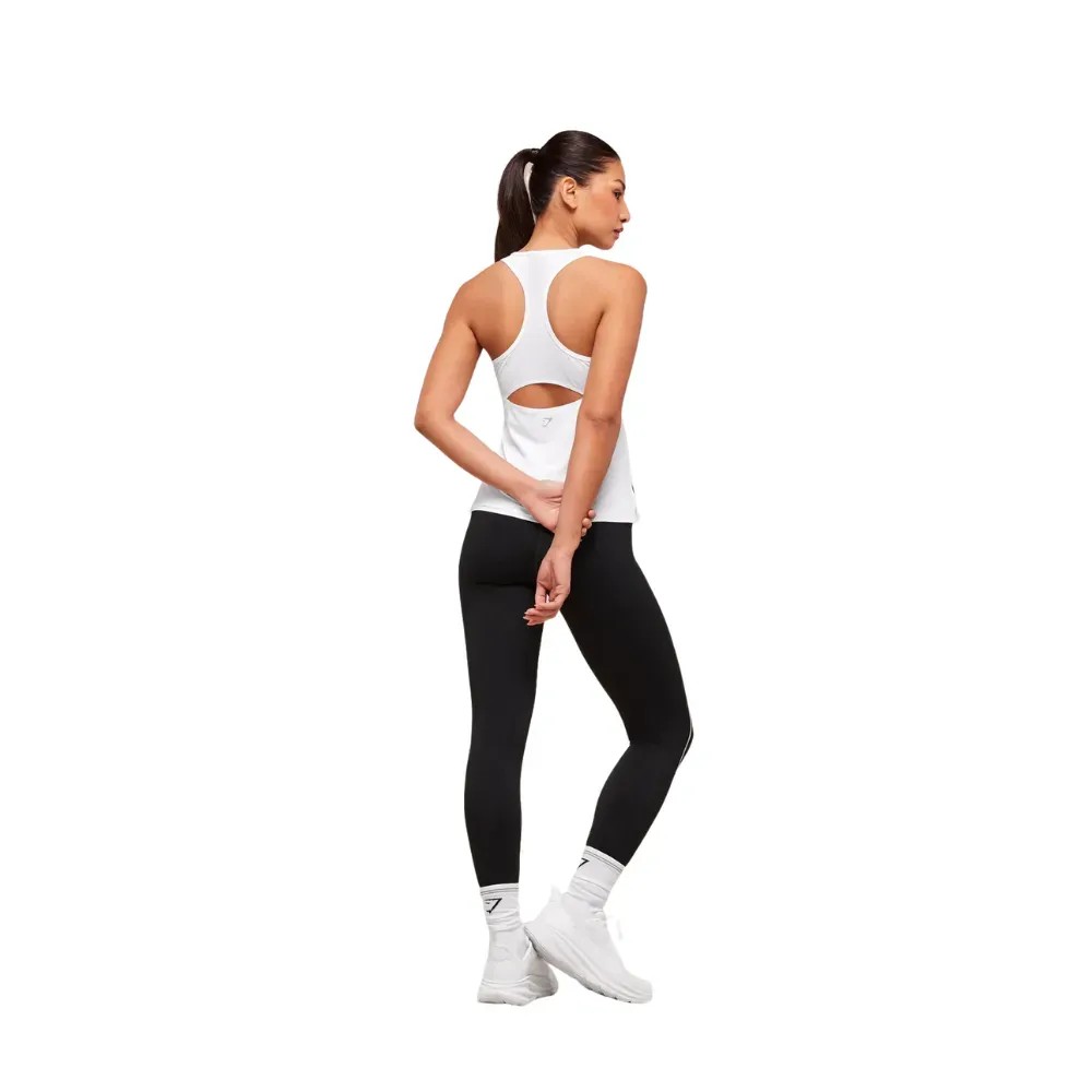 Gymshark Running Back Vent Tank White - HypeFly India View 4
