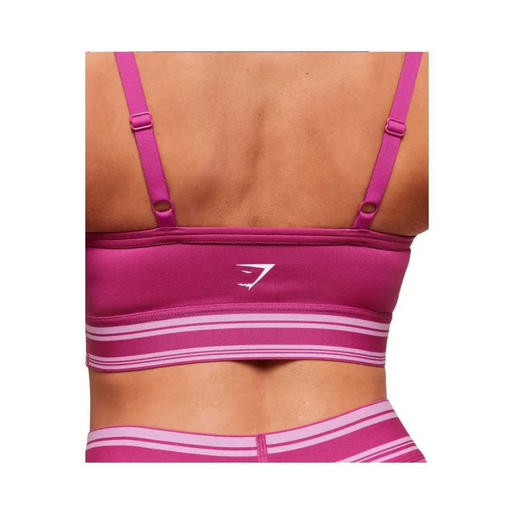 Gymshark Retro Sports Bra - Light Support Winning Pink - HypeFly India View 5