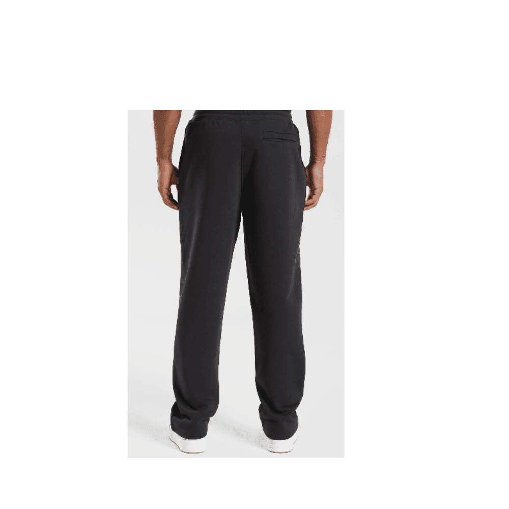Gymshark Crest Straight Leg Joggers Black - HypeFly India View 3