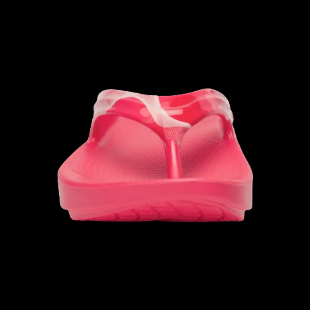 Oofos OOlala Limited Sandal - Neon Berry Breeze - HypeFly India View 2