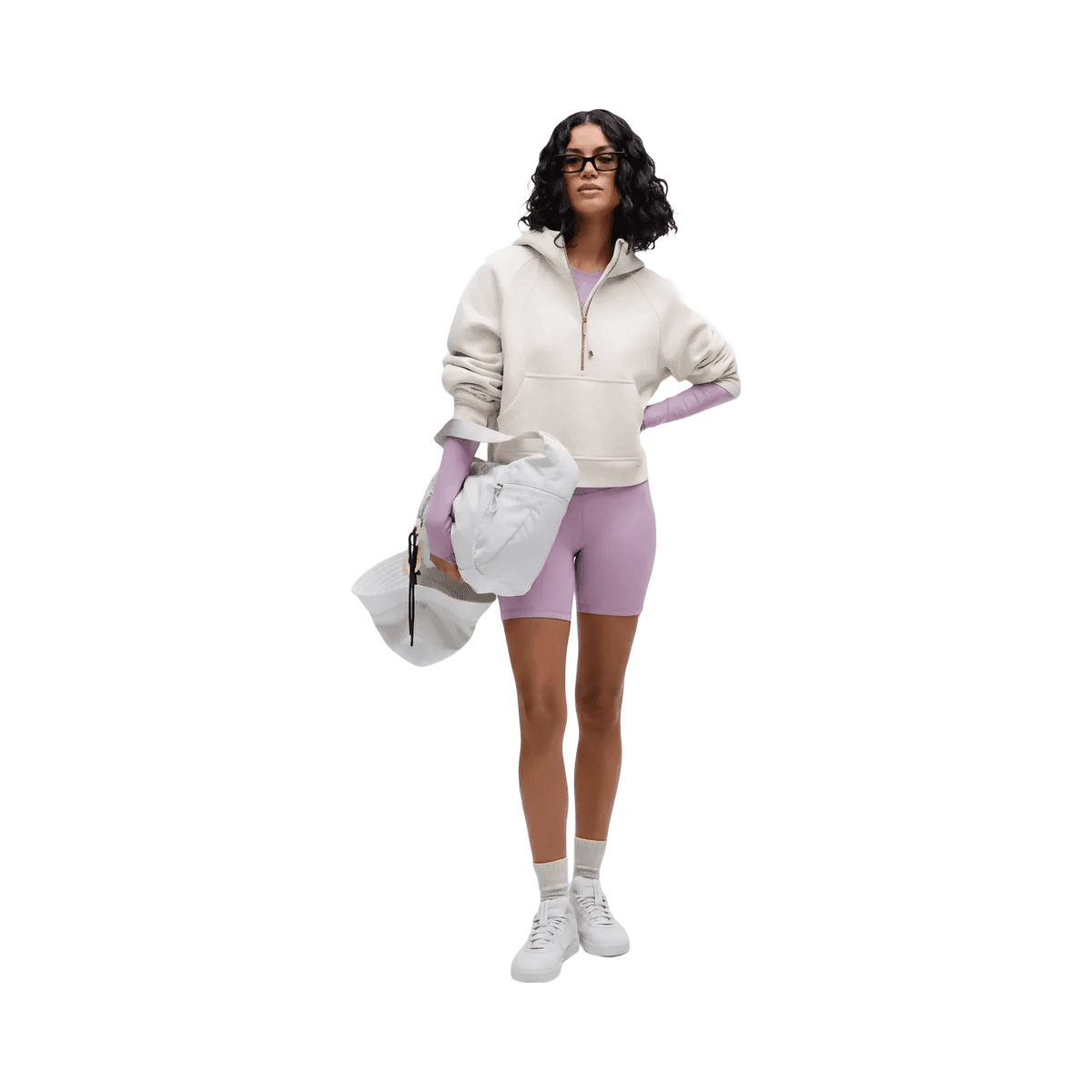 lululemon-scuba-oversized-half-zip-hoodie-heathered-bone-gold-image-2