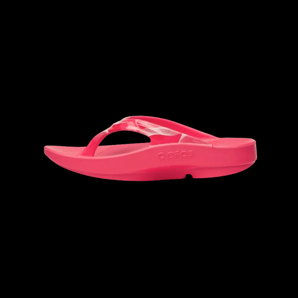 Oofos OOlala Limited Sandal - Neon Berry Breeze - HypeFly India View 3