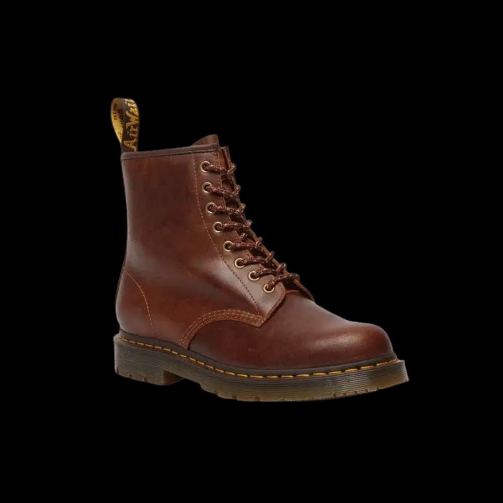Dr Martens 1460 Slip Resistant Leather Lace Up Boots Dark Tan - HypeFly India View 2