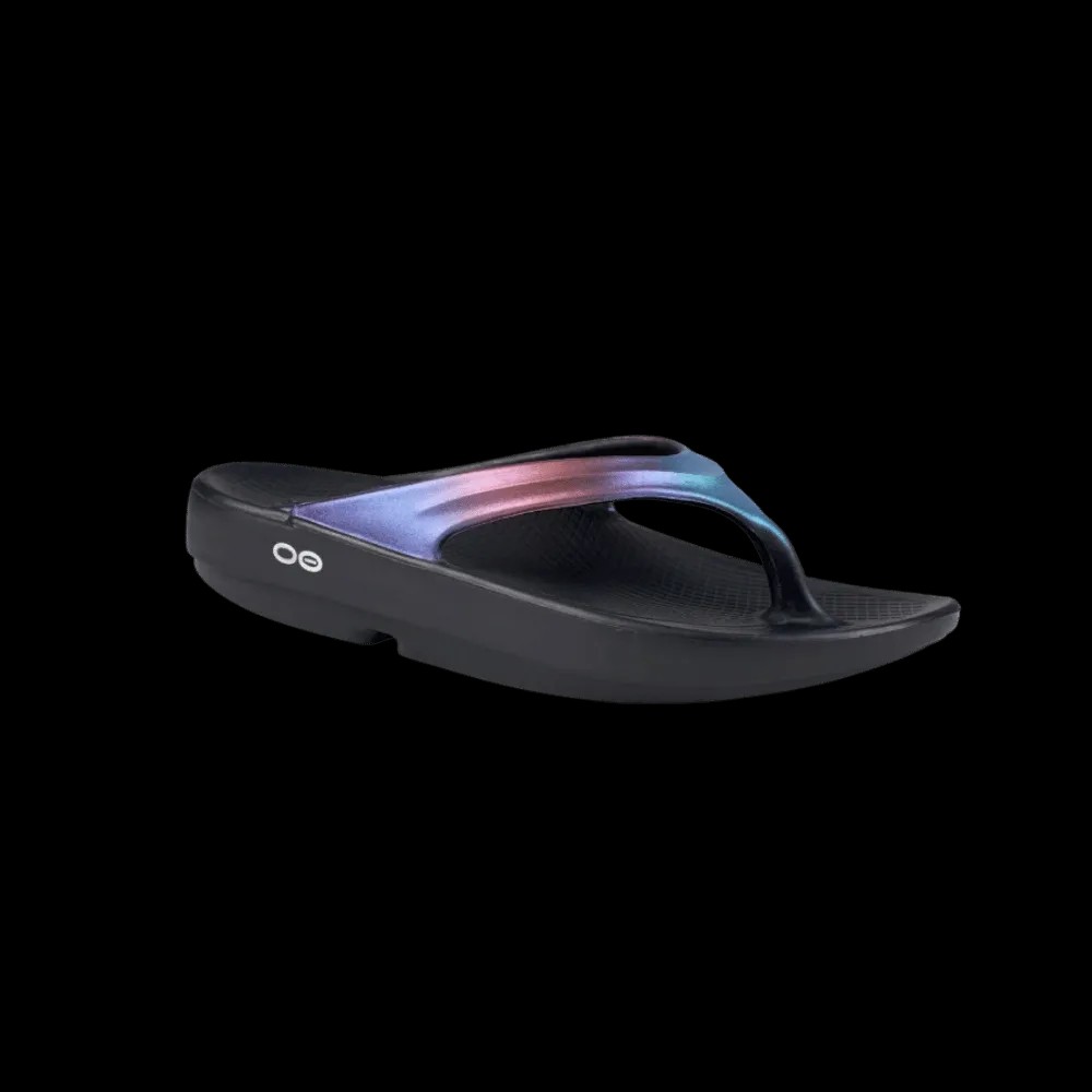 Oofos OOlala Luxe Sandal - Midnight Spectre - HypeFly India View 2