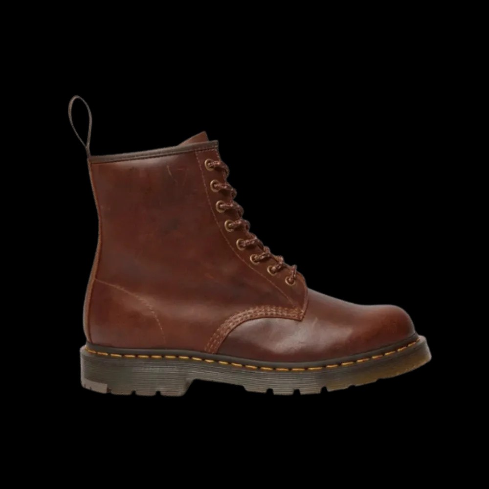 Dr Martens 1460 Slip Resistant Leather Lace Up Boots Dark Tan - HypeFly India View 1